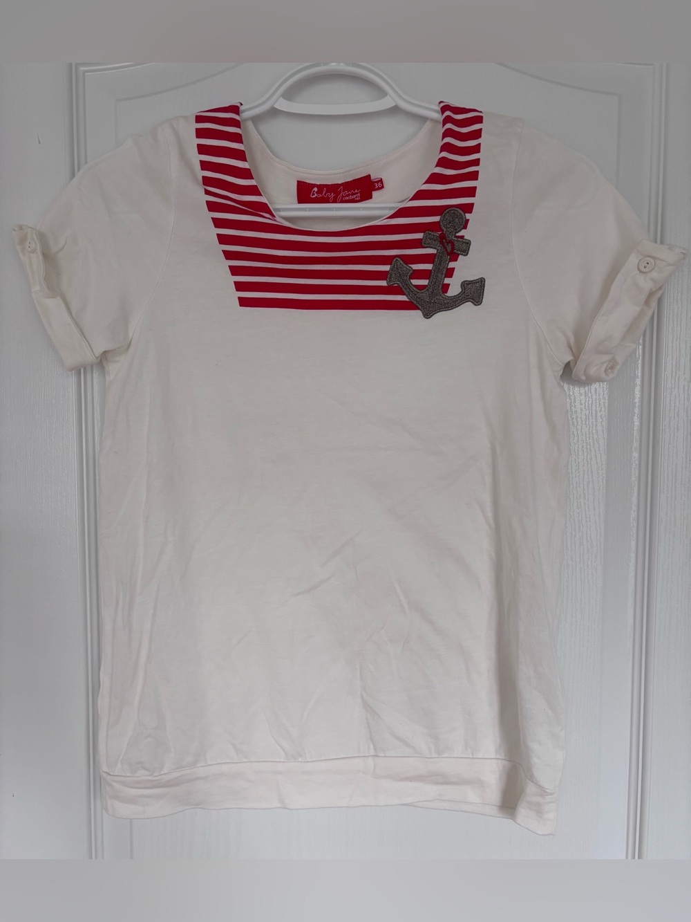 Vintage | Baby Jane cacharel Anchor Nautical Short Sleeve Tee Top